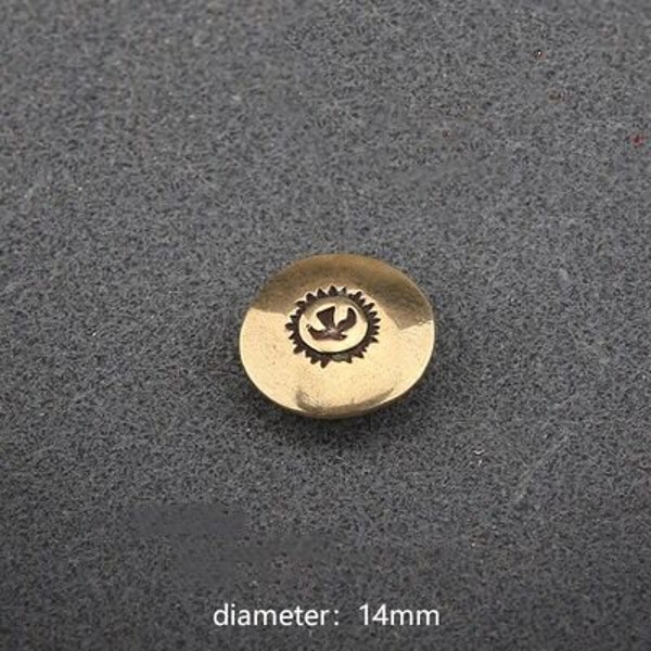 Pure Copper Round Flying Bird Rivets Studs Leather Craft Decorative Rivet, M-230