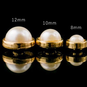 PACK of 30 Bucket Pearl White  Rivets Studs Leather Studs Leather Craft Decorative Rivet, M-037