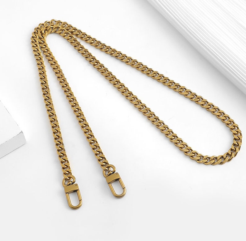 Old Gold High Quality Purse Chain Strap,Alloy and Iron, Metal Shoulder Handbag Strap,Purse Replacement Chains,bag accessories, JD-2716 image 3