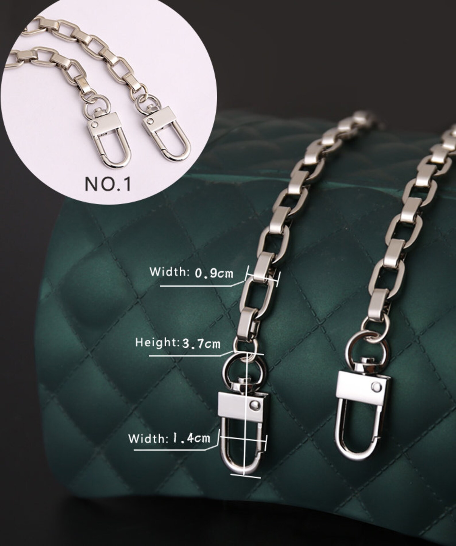 Gold High Quality Purse Chain Strapmetal Shoulder Handbag Etsy