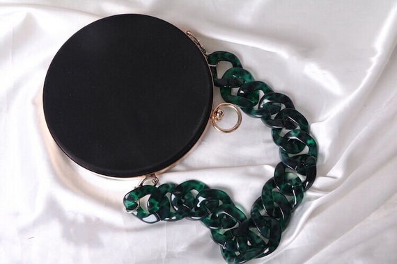 Acrylic High Quality Purse Chain Metal Shoulder Handbag | Etsy