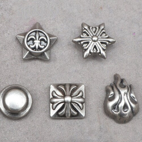 PACK of 5 Antique Silver Purse Rivets Studs Leather Craft Etsy