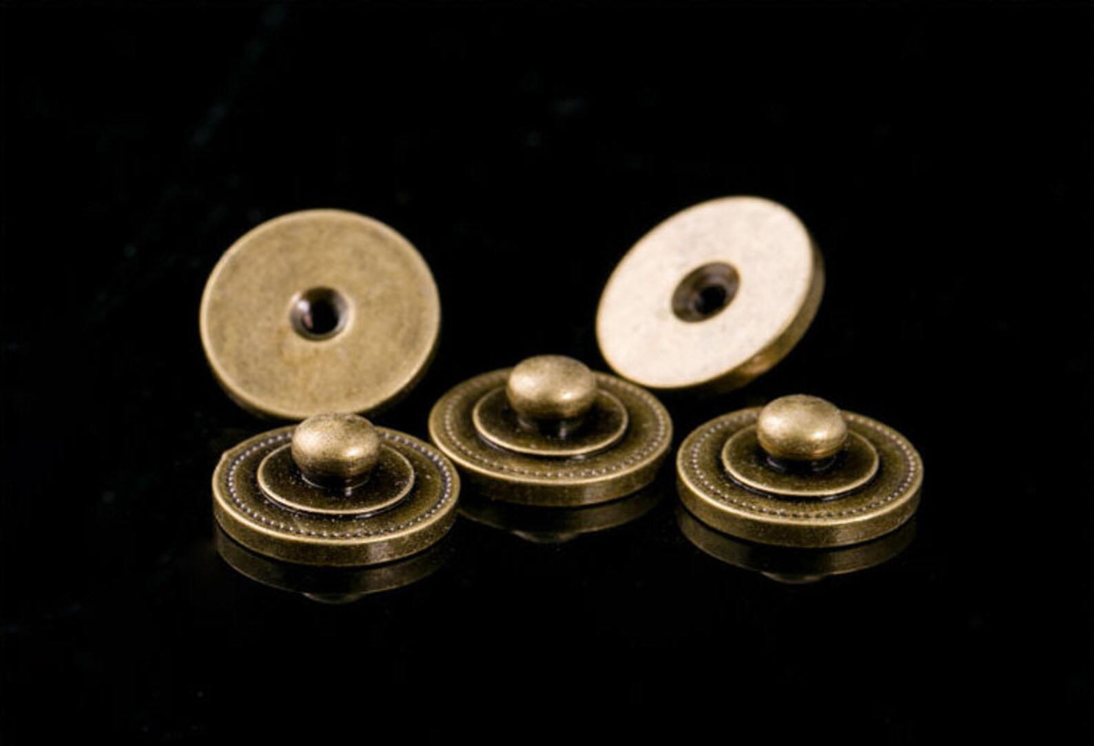 PACK of 5 Flat Round 16mm Silver Rivets Studs Leather Studs Etsy