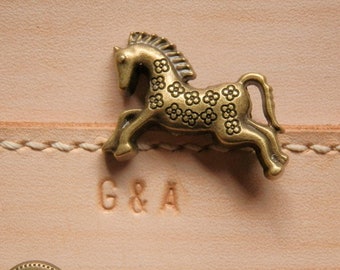 PACK of 3 Brass Dog  Rivets Studs Leather Studs Leather Craft Decorative Rivet, M-193