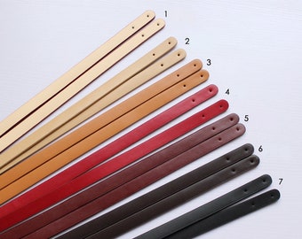 7Color,A pair of purse handle Full Grain Leather strap for Bag Leather Replacement Strap Handles handbag handle, JD-814