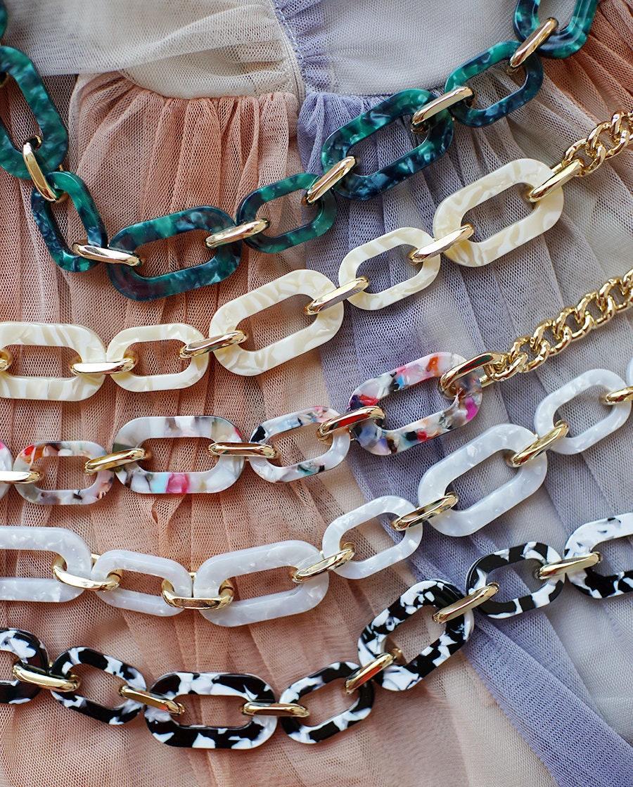 acrylic chain purse
