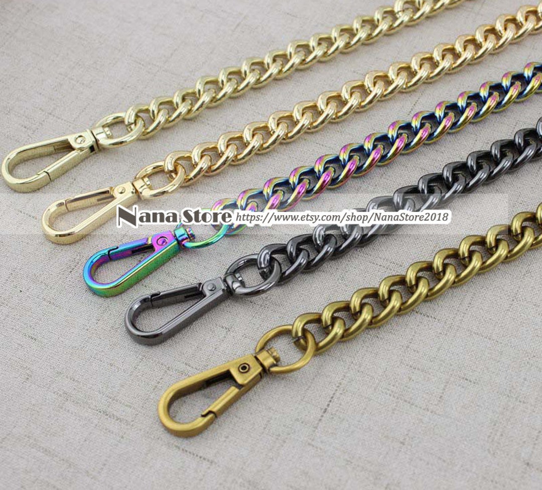 13mm, 5 Color High Quality Purse Chain, Metal Shoulder Handbag Strap,  Replacement Handle Chain, Metal Crossbody Bag Chain Strap,jd-1133 