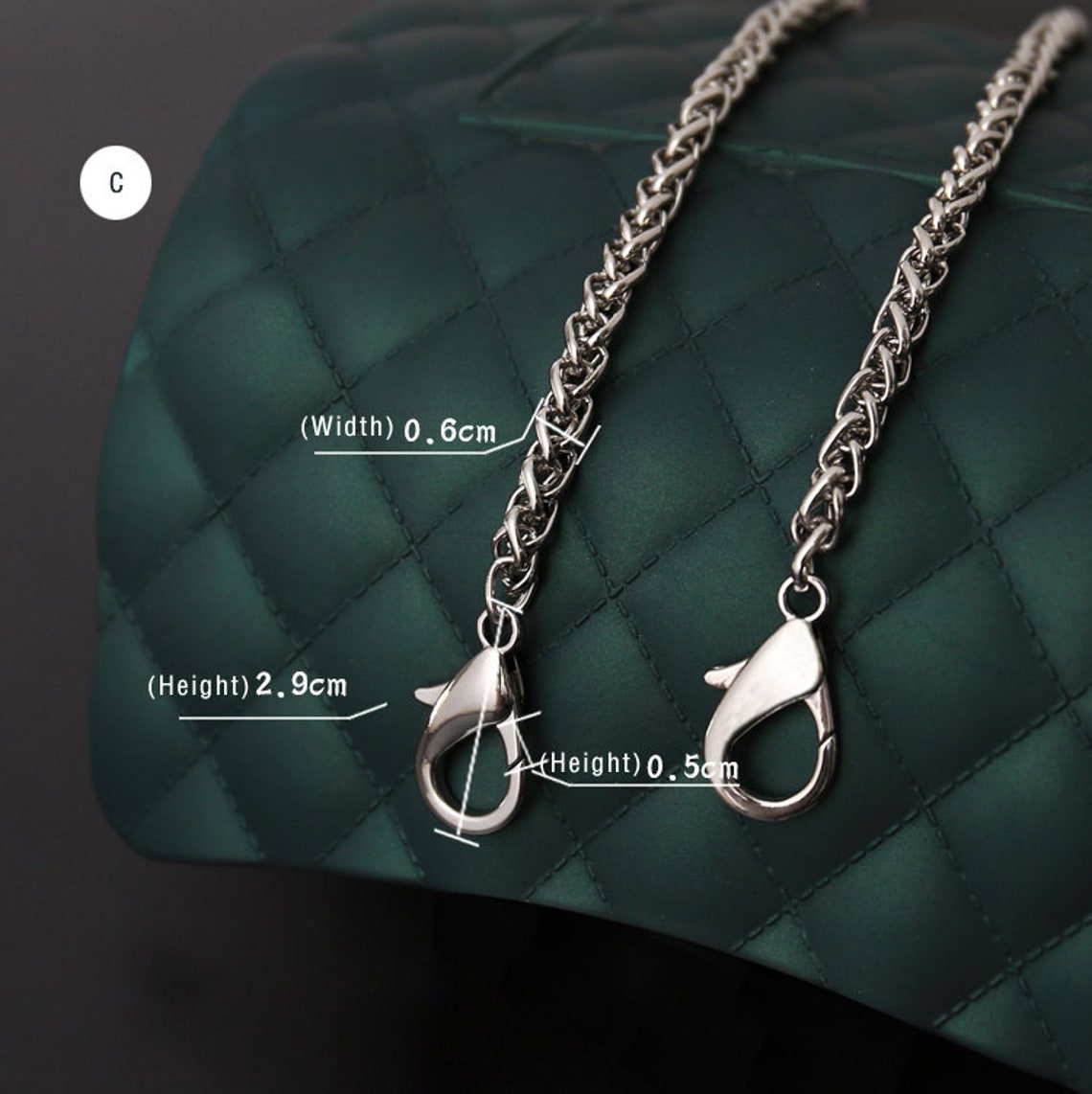 6mm Silver High Quality Purse Chain Strapalloy and Ironmetal Etsy