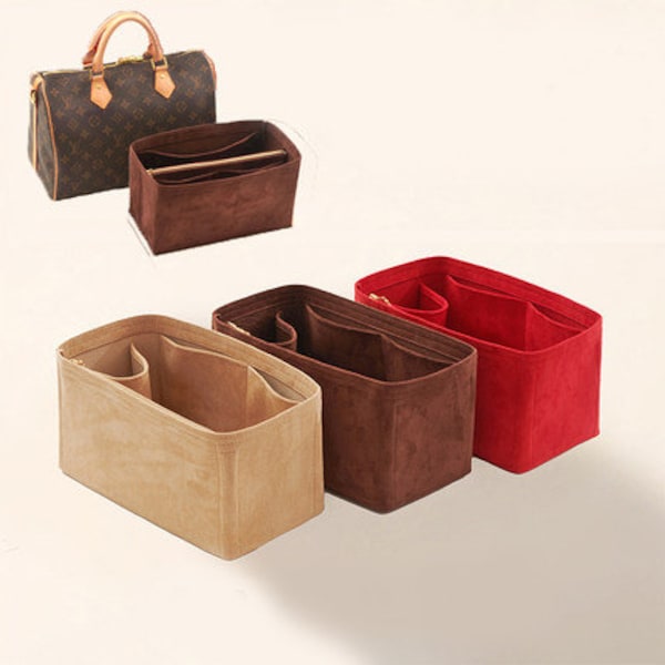 4 Size,Purse Organizer Insert Fit "Speedy Bag" Pouch 20 25 30 35 Handbag Shaper Premium Felt,Bag Shaper,Bag Liner, JD-2658