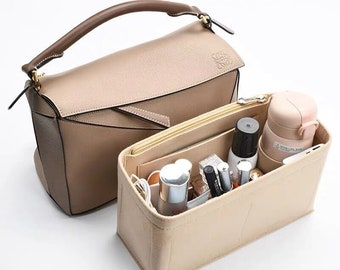 4 Size,Purse Organizer Insert Fit "Puzzle Bag" Pouch Handbag Shaper Premium Felt,Bag Shaper,Bag Liner, JD-1805