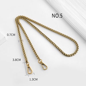 Old Gold High Quality Purse Chain Strap,Alloy and Iron, Metal Shoulder Handbag Strap,Purse Replacement Chains,bag accessories, JD-2716 image 10