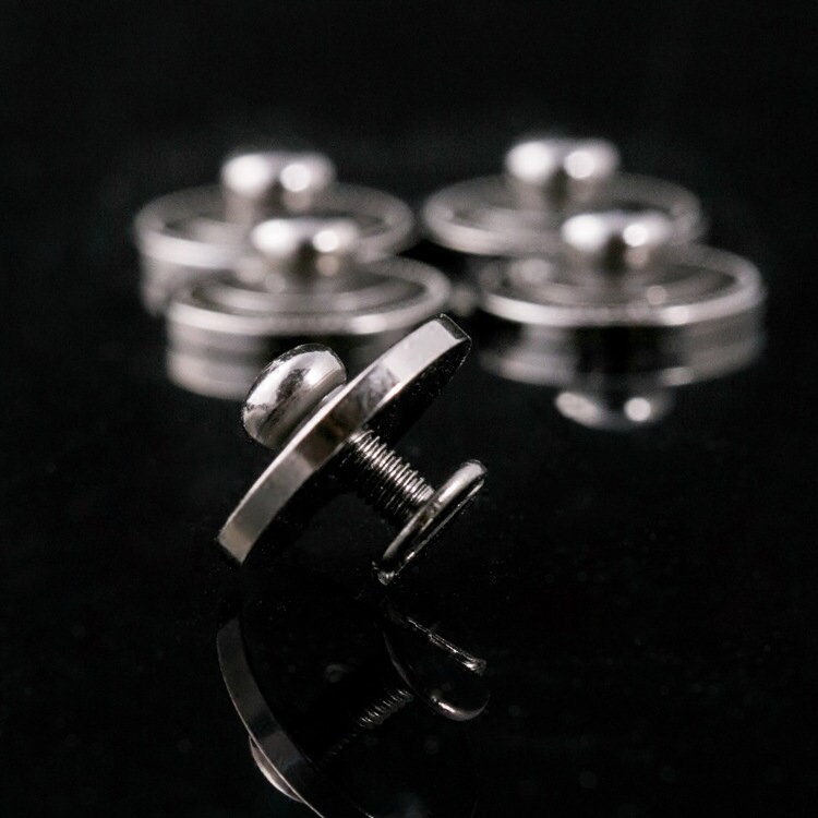 PACK of 5 Flat Round 16mm Silver Rivets Studs Leather Studs Etsy