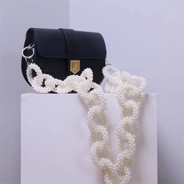 Colorful Rivet Genuine Leather Shoulder Strap For Womens Pearl Handbag  Fashionable Accessory For Bags From Pelieve, $37.57