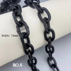 8mm Black High Quality Purse Chain Strap,Alloy and Iron,Metal Shoulder Handbag Strap,Purse Replacement Chains,bag accessories, JD-872 image 5