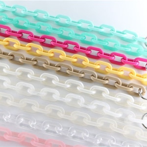 1 inch Acrylic High Quality Purse Chain, Metal Shoulder Handbag Strap, Replacement Handle Chain, Metal Crossbody Bag Chain Strap LD-1131