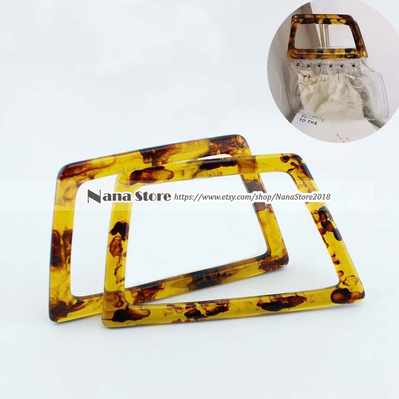 A Pair of 17 10cm Resin Handles for Bag Handcraft Material Etsy