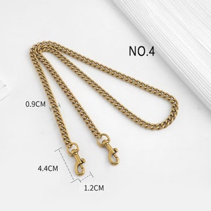 Old Gold High Quality Purse Chain Strap,Alloy and Iron, Metal Shoulder Handbag Strap,Purse Replacement Chains,bag accessories, JD-2716 image 9