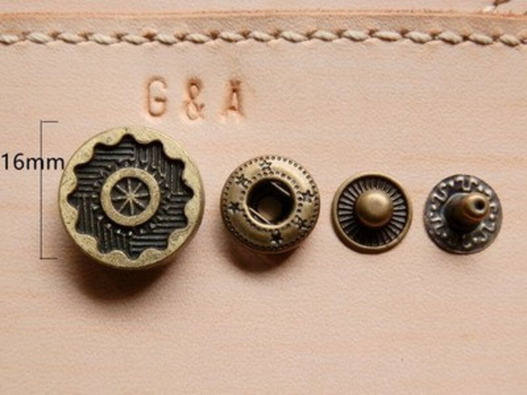 PACK of 3 Brass Rivets Studs Leather Studs Leather Craft Etsy