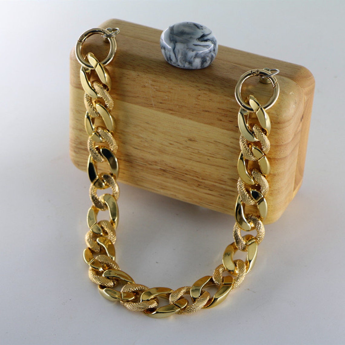 4/5 Inch Acrylic High Quality Purse Chain Metal Shoulder Etsy