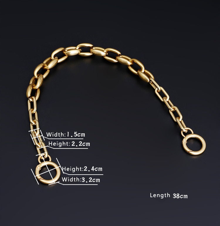 15mm High Quality Doughnuts Purse Chain Strap,alloy and Iron