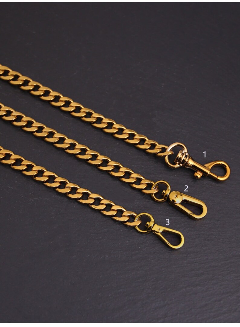 10mm Old Gold High Quality Purse Chain Strapmetal Shoulder Etsy