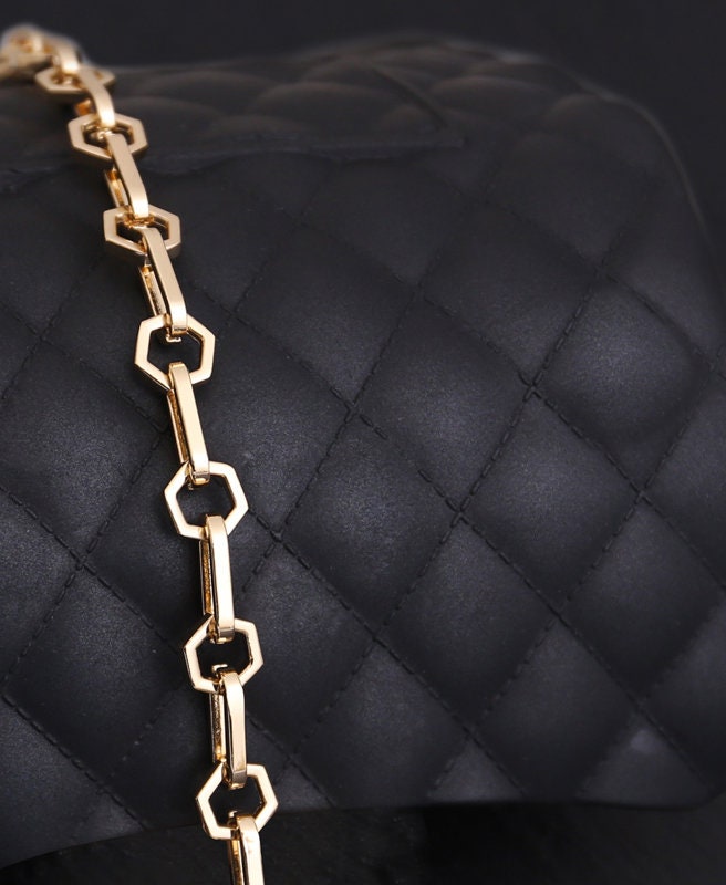 Gold High Quality Purse Chain StrapMetal Shoulder Handbag Etsy