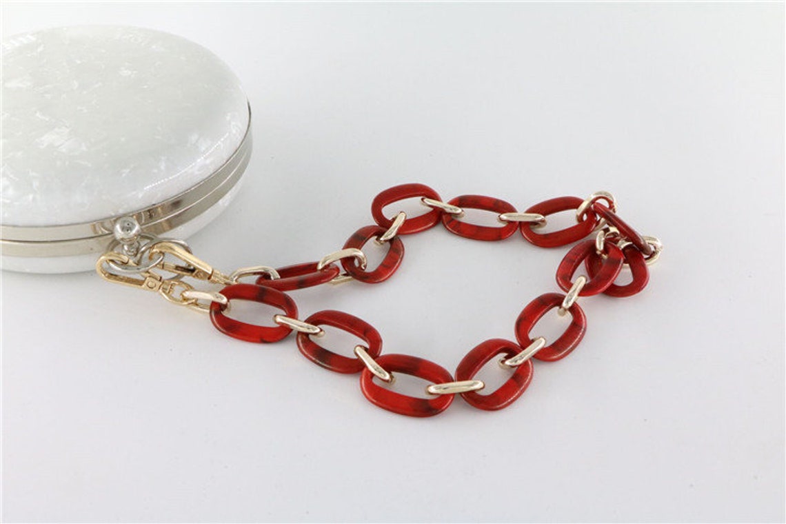acrylic chain purse