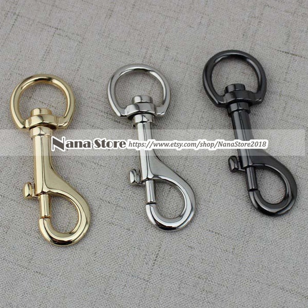 SET OF 2 , Handbag Purse Bag Spring Hooks,Metal shoulder strap buckle, Link buckle, Handbag Snap,Swivel Trigger Clips Snap Loop,PJ-189