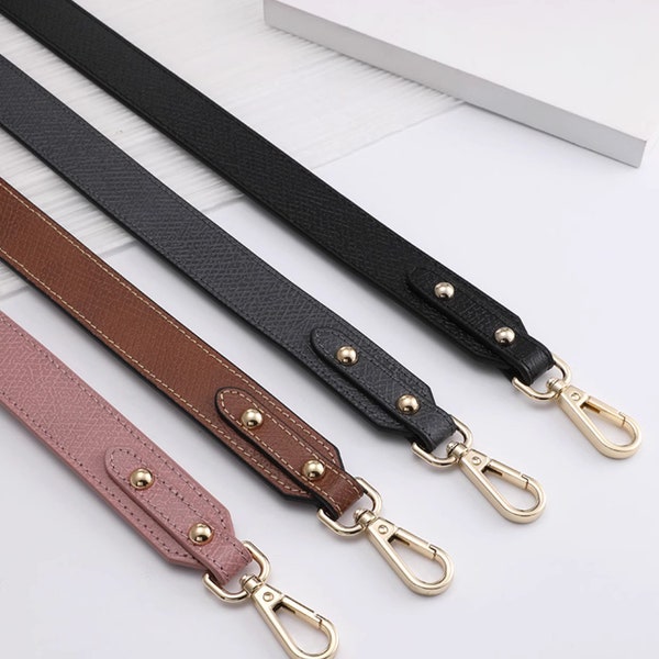 High Quality Full Grain Leather Wrapping, Leather Shoulder Handbag Strap,Replacement Handle, Metal Crossbody Bag Chain Strap LD-3041