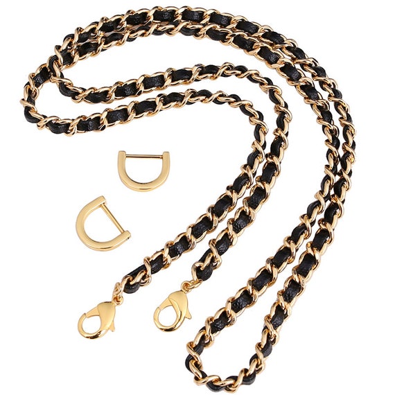  Mini Copper Purse Chain Shoulder Crossbody Strap Bag  Accessories Charm Decoration (Gold, 18'') : Clothing, Shoes & Jewelry