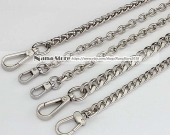 Silver High Quality Purse Chain, Metal Shoulder Handbag Strap