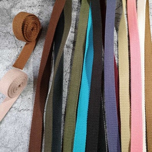 23 Color, 4/5 Inch Cotton Webbing  Heavy Duty Bag handles, bag strap for tote bag Upholstery Webbing ,JD-1890