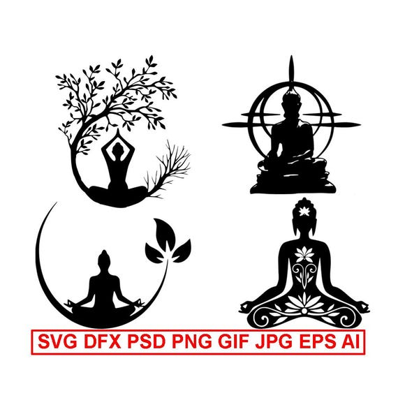 Buddha Bundle SVG Psd DFX Gif EPS Jpg Png Ai Cricut Vinyl Print