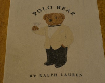 ralph lauren teddy bear towel
