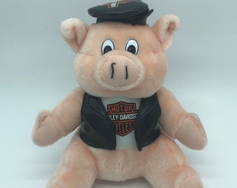 harley davidson pig stuffed animal