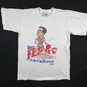 1990 Danny Ferry Cavaliers T-shirt size Large