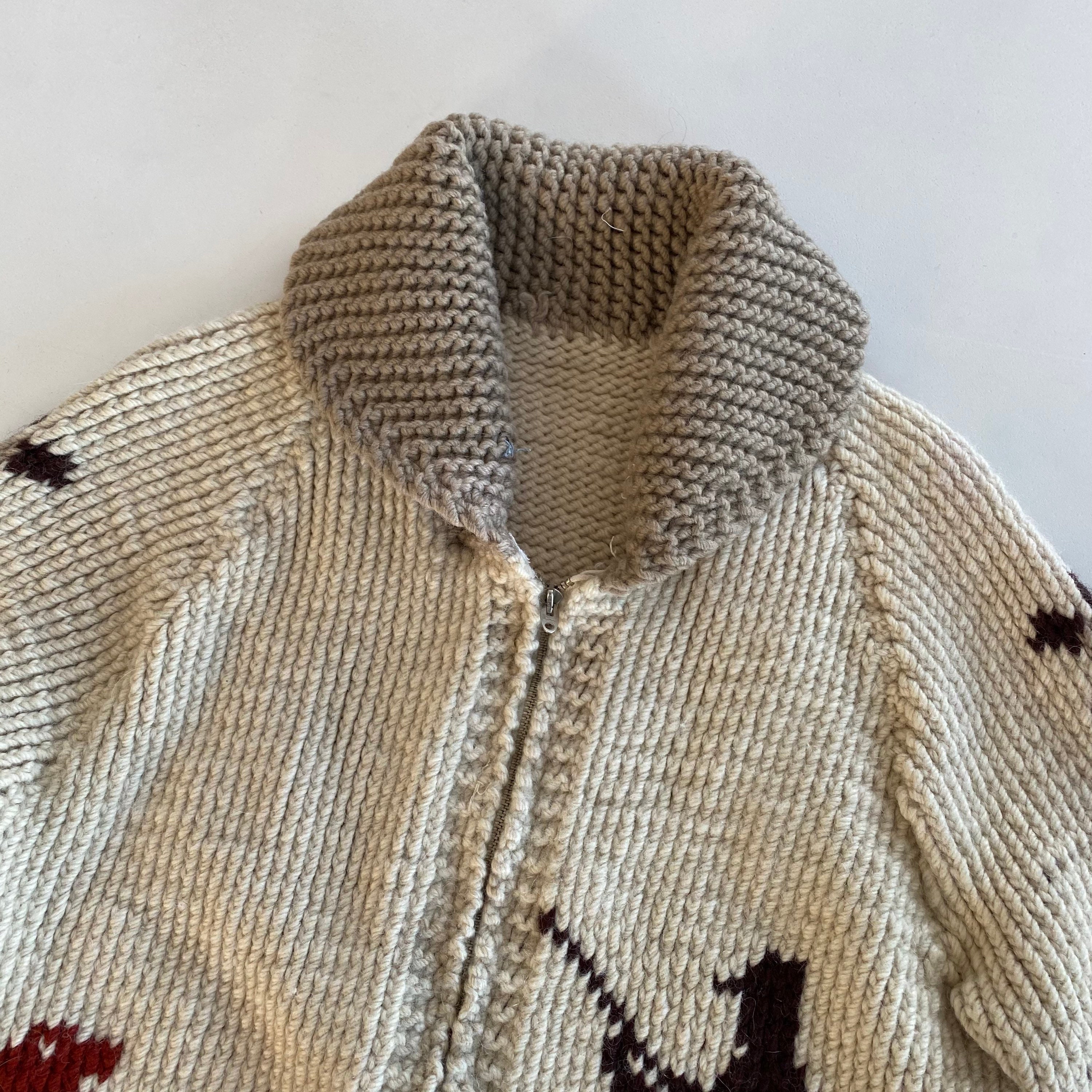 100% Wool Mary Maxim Cowichan Siwash Sweater WC023 | Etsy