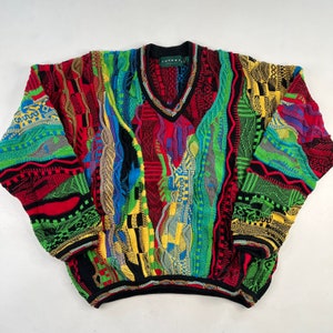 90s Coogi Inspired Colorful Knit 