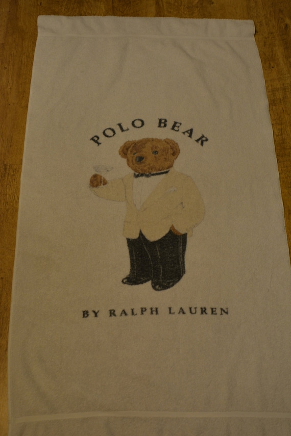 polo teddy bear towel