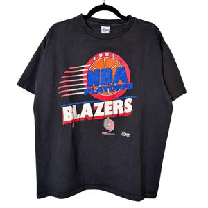 T-shirt Portland Trailblazers 1991, taille TG (A8278)