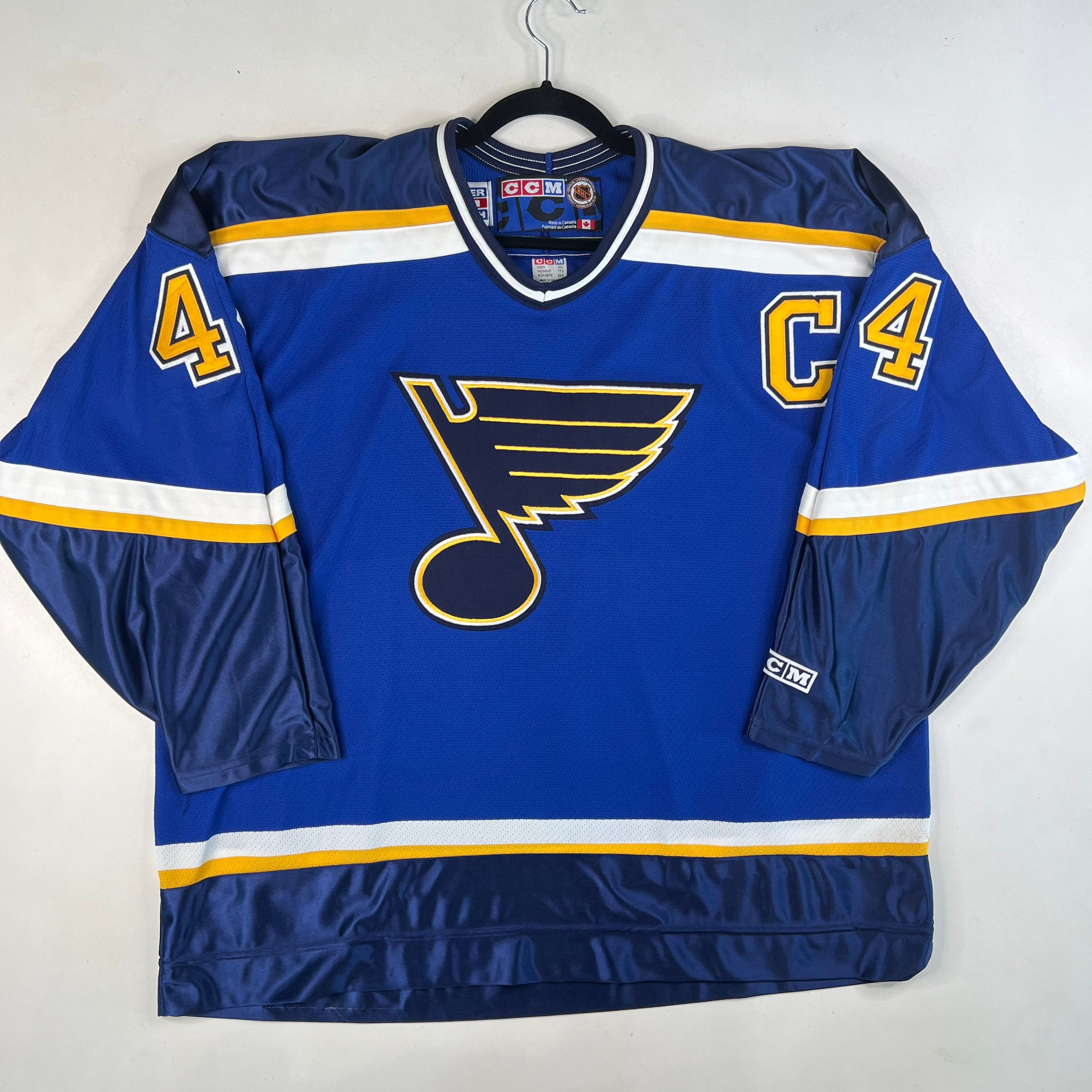 Fanatics Men's Wayne Gretzky Blue St. Louis Blues Authentic Stack Retired Player Nickname Number T-Shirt