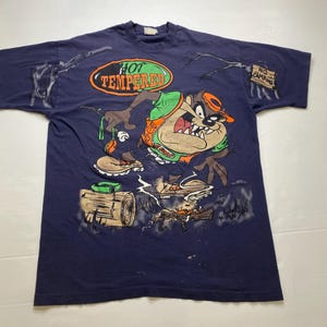 1997 Tasmanian Devil AOP T-shirt Sz XL (A3671)