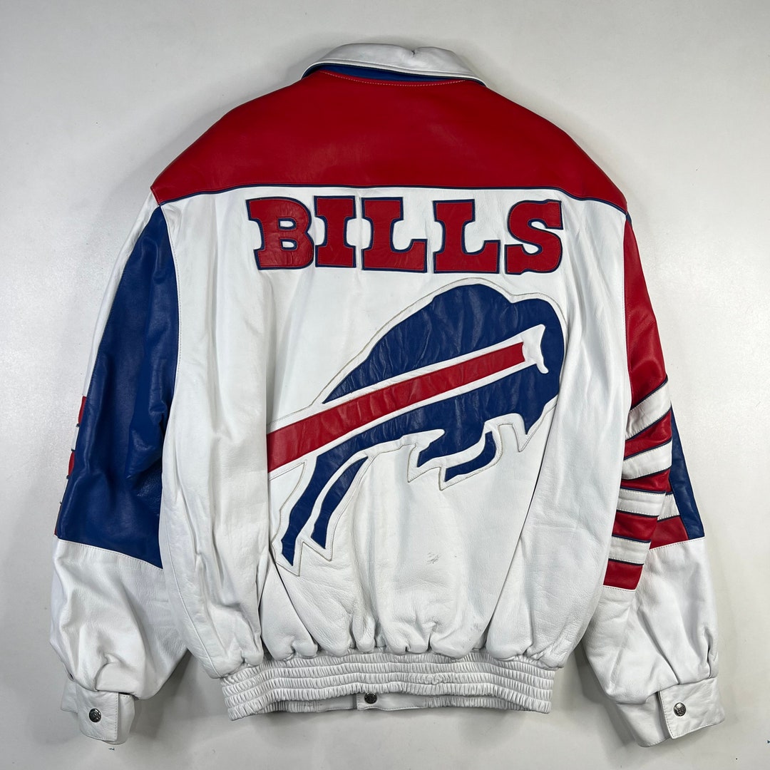 90's Buffalo Bills Jeff Hamilton Leather Jacket Reversible 90's Buffalo Bills Jeff Hamilton Leather Jacket Reversible