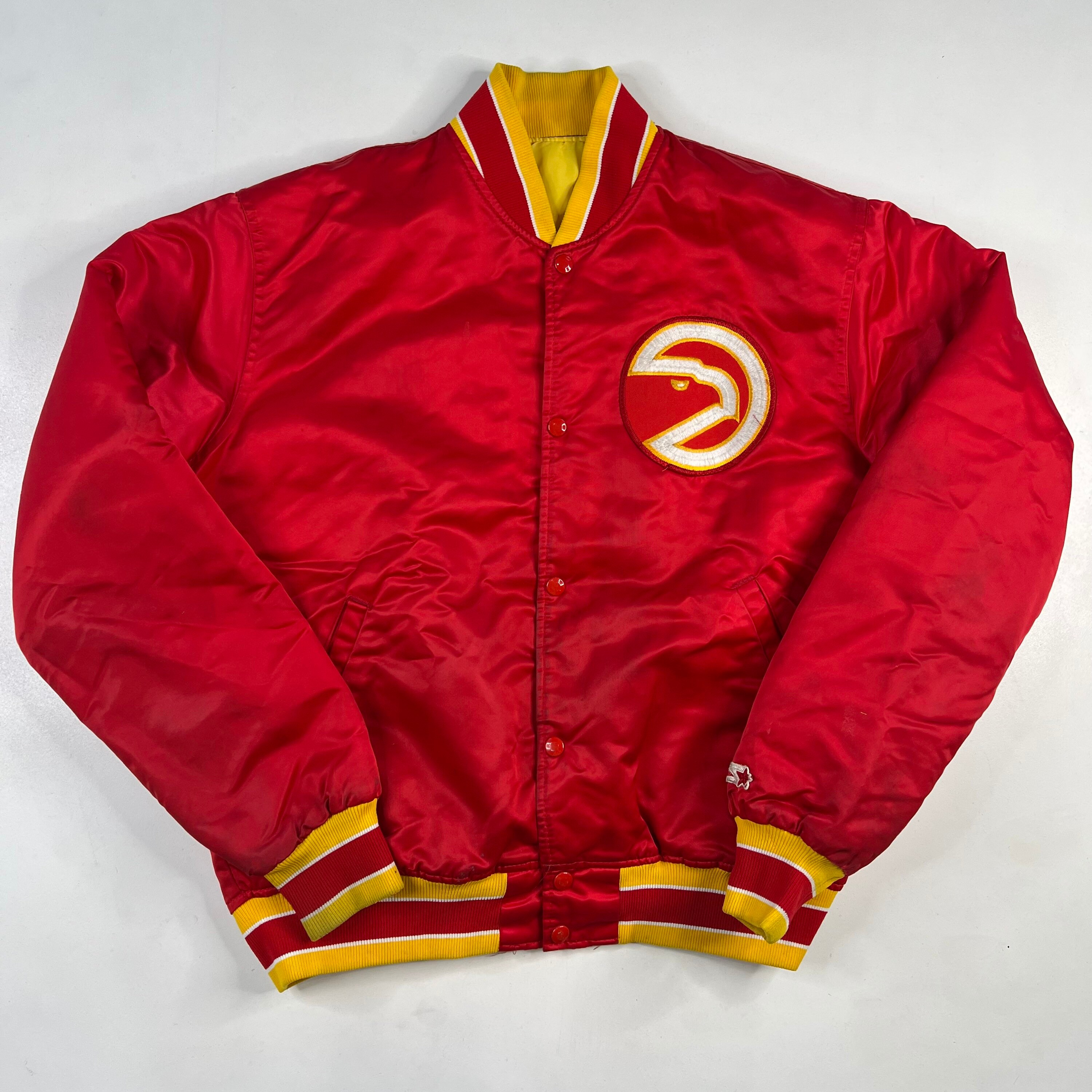90's Atlanta Hawks Starter Satin Bomber 