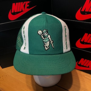 80s Boston Celtics Snapback Mesh Trucker Hat