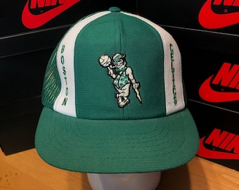 80s Boston Celtics Snapback Mesh Trucker Hat