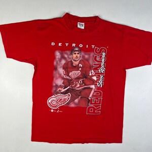 90s Steve Yzerman Redwings T-shirt Sz L (3957)