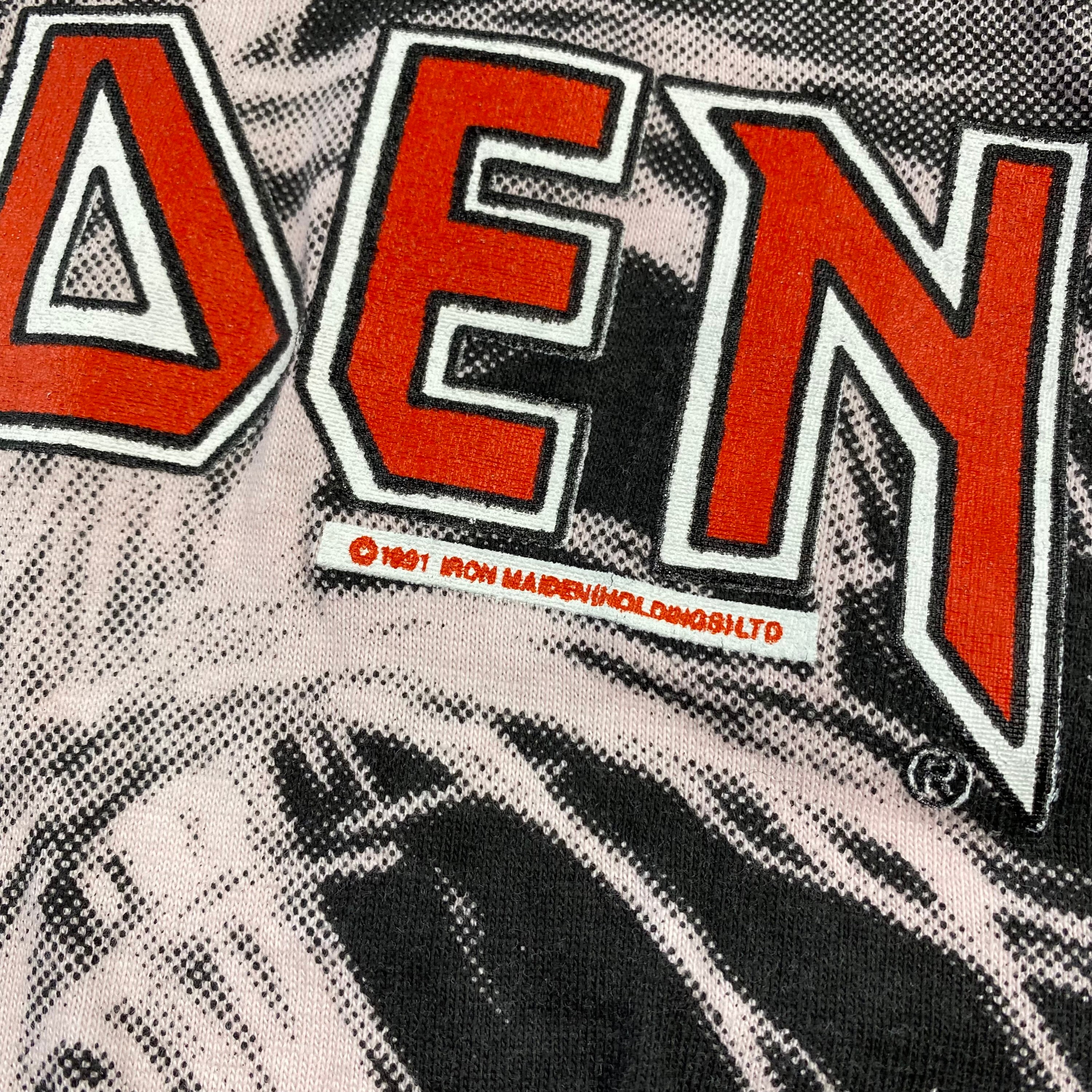 1991 Iron Maiden All Over Print AOP T-shirt XL - Etsy