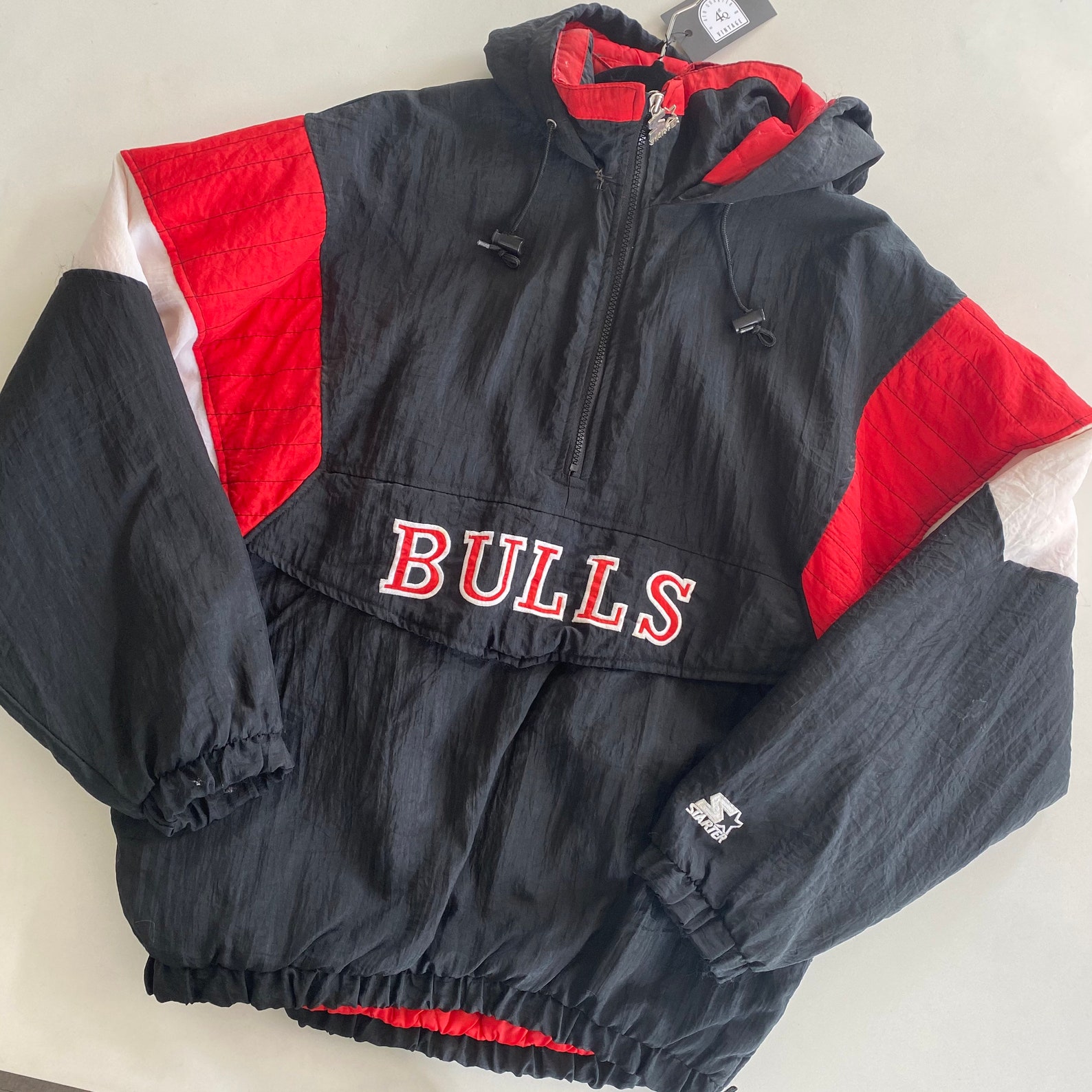 90s Chicago Bulls Starter Jacket Mens Large | Etsy