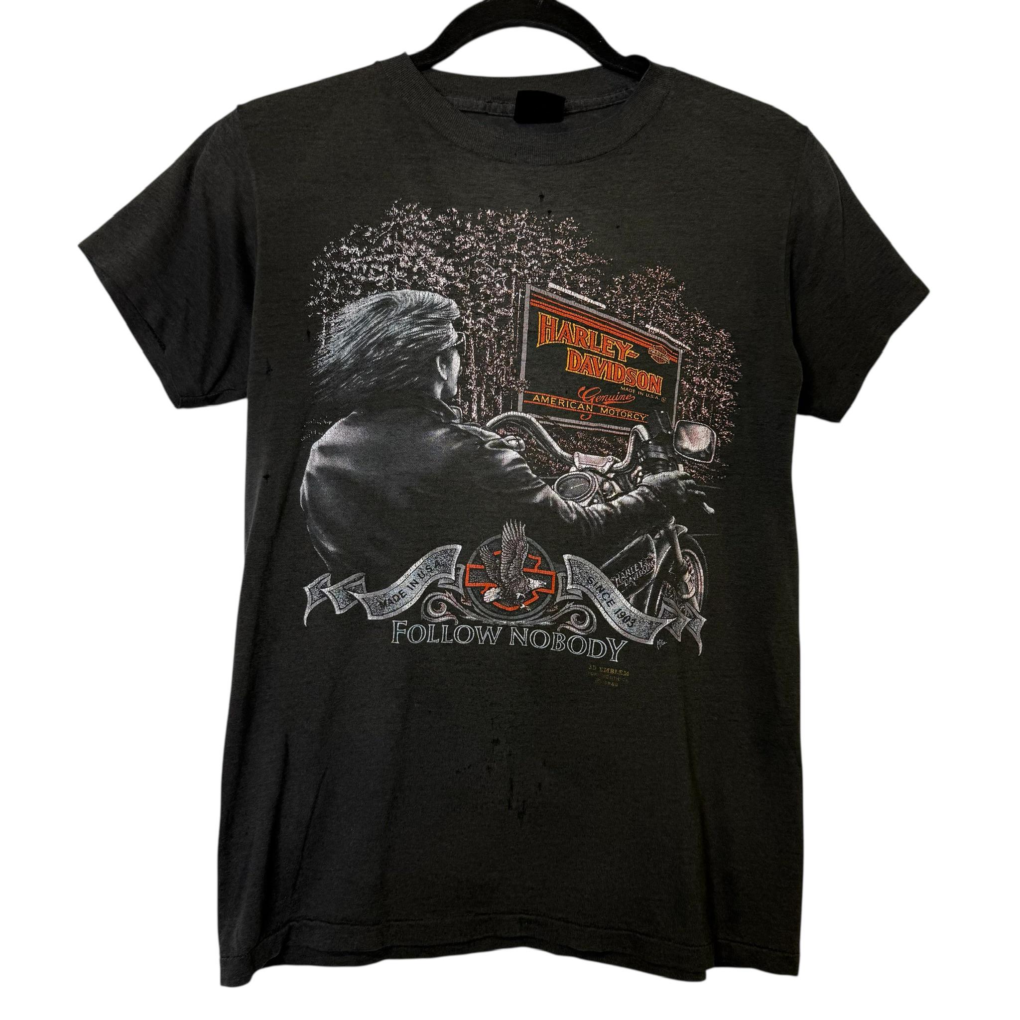 1989 Harley Davidson Chop Shop 3D Emblem T-shirt Sz M (B471) - Etsy